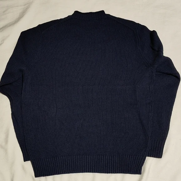 J. Crew Men's Deep Blue Crewneck Sweater - Picture 4 of 4